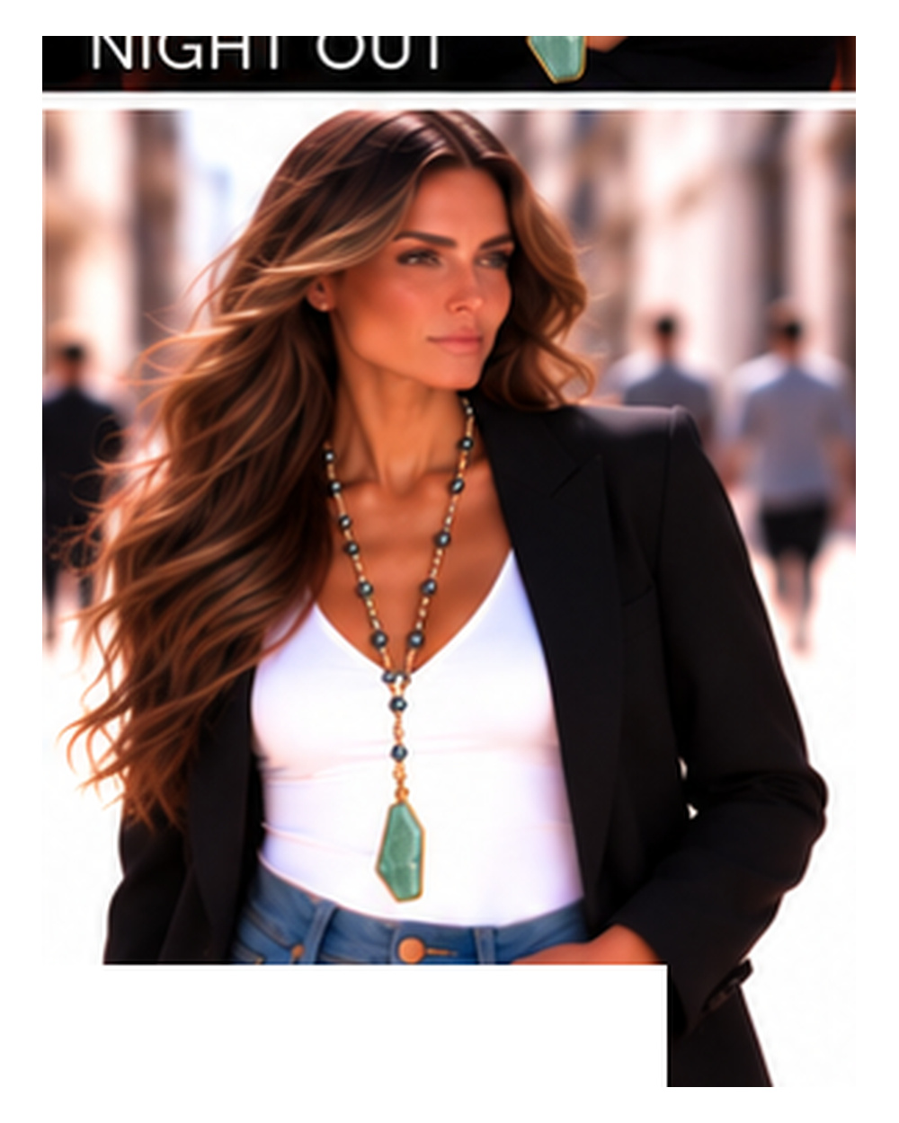 Light Green Jade Pendant with Hematite Crystals — Street