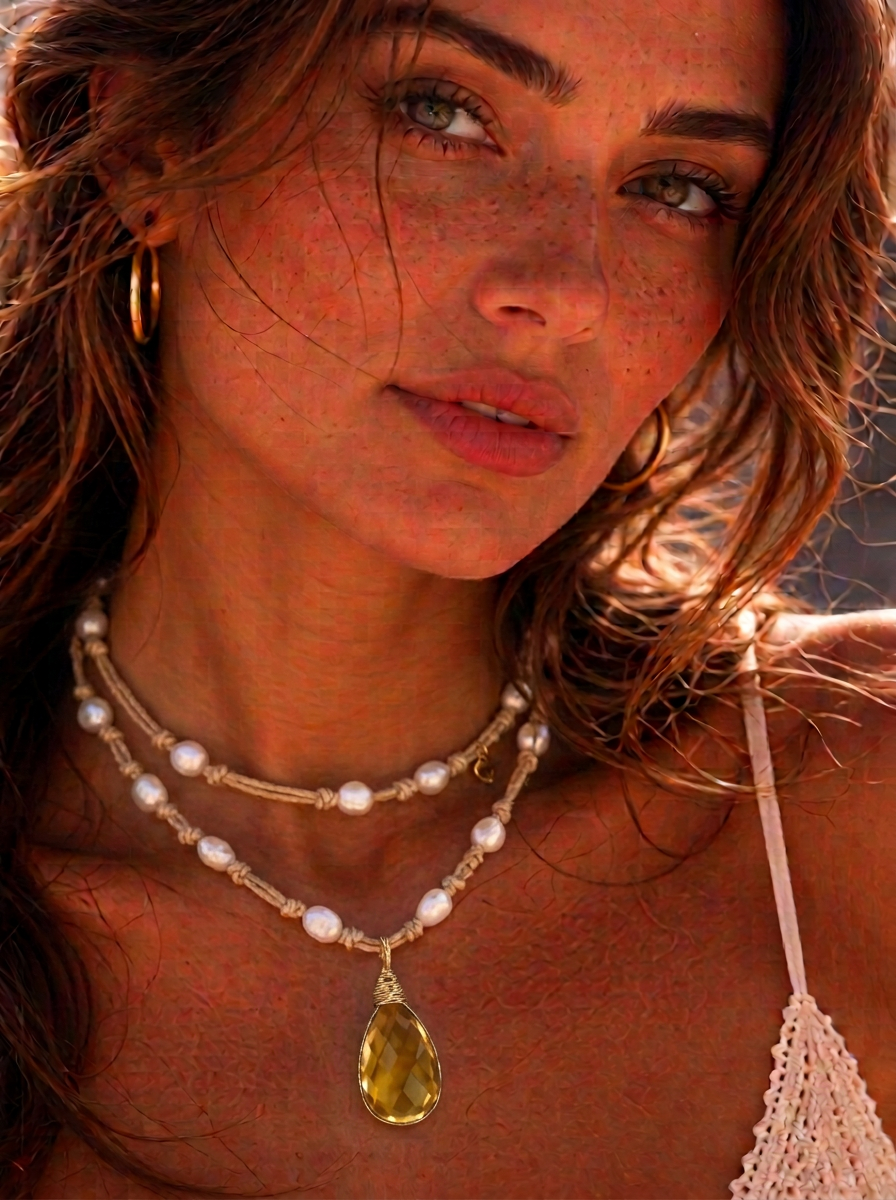 Citrine & Pearls